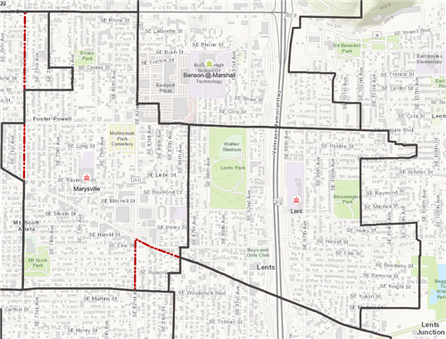 2023-24 updated Marysville boundary map now includes Lent neighborhood